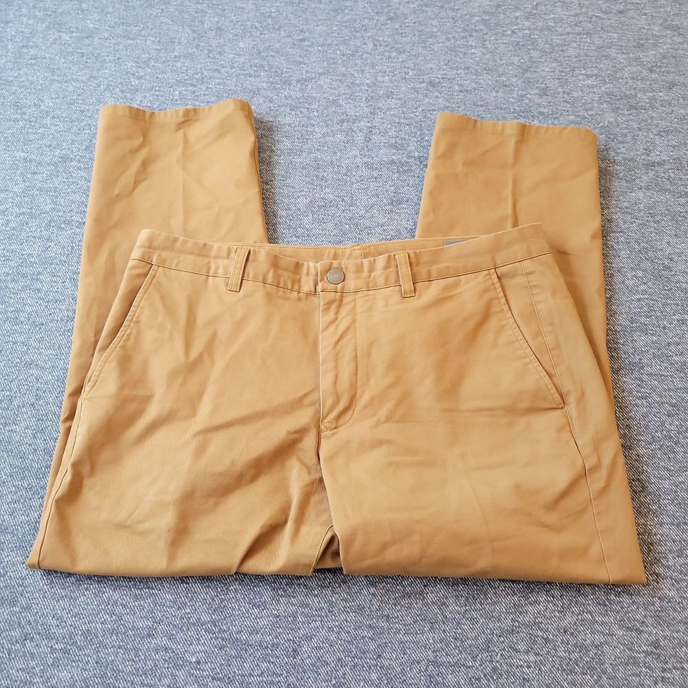 Bonobos Pants Men's 35x32 (35x27) Brown Chino Straight Slim Preppy Office Casual